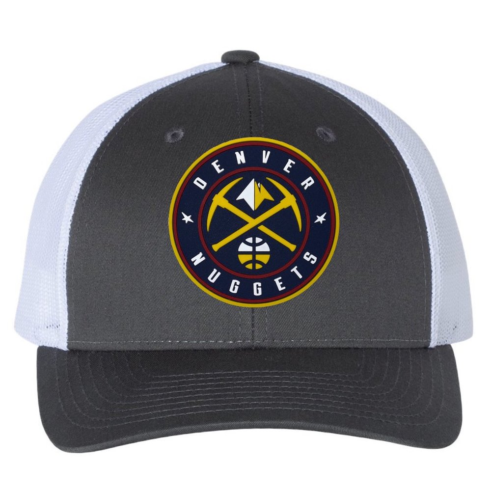 Denver Nuggets 3D Snapback Trucker Hat- Charcoal/ White